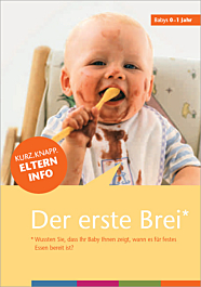 Broschüre KURZ.KNAPP. - Faltblatt Der erste Brei