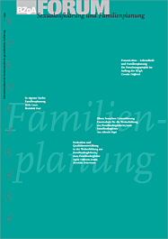 Fachheft FORUM Sexualaufklärung und Familienplanung, Heft 1-99: Familienplanung