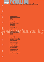 FORUM Sexualaufklärung Heft 4-2001 Gender Mainstreaming