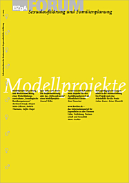 Fachheft FORUM Sexualaufklärung und Familienplanung, Heft 3-2003: Modellprojekte