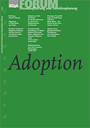 Fachheft FORUM Sexualaufklärung und Familienplanung, Heft: 1-2014: Adoption