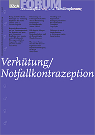 Fachheft FORUM Sexualaufklärung und Familienplanung, Heft 1-2016: Verhütung / Notfallkontrazeption