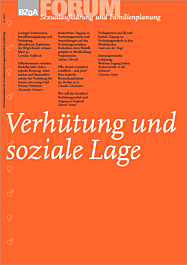FORUM Sexualaufklärung und Familienplanung, Heft 2-2017: Verhütung und soziale Lage