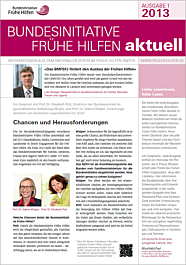 Broschüre Bundesinitiative Frühe Hilfen aktuell. Ausgabe 1/2013