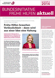 Broschüre Bundesinitiative Frühe Hilfen aktuell. Ausgabe 4/2014