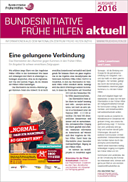 Broschüre Bundesinitiative Frühe Hilfen aktuell. Ausgabe 2/2016
