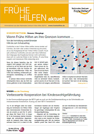 Broschüre Frühe Hilfen aktuell. Ausgabe 4/2018