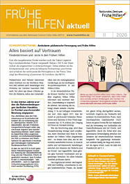 Broschüre Frühe Hilfen aktuell. Ausgabe 2/2020