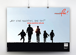 Plakat "Wir sind rauchfrei!" - Motiv "Familie"