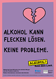 Alkohol? Kenn dein Limit. 5 Plakate  zur Alkoholpräventionskampagne für Jugendliche 2018