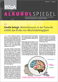 Fachheft Alkoholspiegel - Ausgabe Dezember 2013