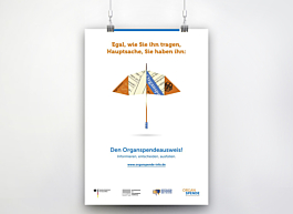 Organspende Plakat A2 - Motiv: Regenschirm