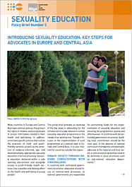 Fachheft Introducing Sexuality Education: Key Steps for Advocates in Europe and Central Asia - Policy brief No. 3 (English)