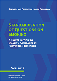 Volume 07: Standardisation of Questions on Smoking
