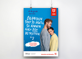 Plakat Chlamydien-Wartezimmerplakat für junge Frauen und Männer