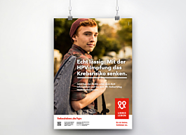 Plakat HPV-Wartezimmerplakat für junge Männer