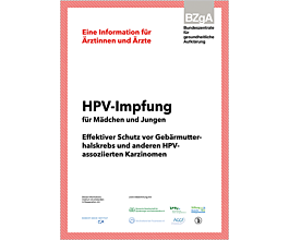 Broschüre HPV Factsheet für Ärztinnen und Ärzte 