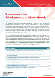 Faktenblatt 12 - Prävalenzen sexualisierte Gewalt