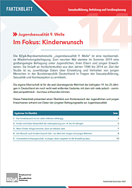 Faktenblatt 14 - Im Fokus Kinderwunsch