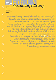 Fachheft FORUM Sexualaufklärung und Familienplanung, Heft 1/2-97: Sexueller Mißbrauch