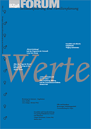 Fachheft FORUM Sexualaufklärung und Familienplanung, Heft 3/4-99: Werte