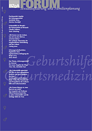 Fachheft FORUM Sexualaufklärung und Familienplanung, Heft 2-2005: Geburtshilfe Geburtsmedizin