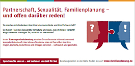 Karte "Partnerschaft, Verhütung, Sexualität" 