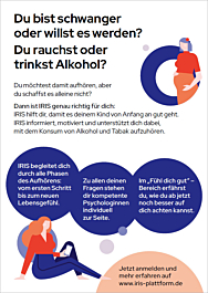 Das Bild zeigt eine Vorschau des Mediums "Postkarte zur IRIS-Plattform"