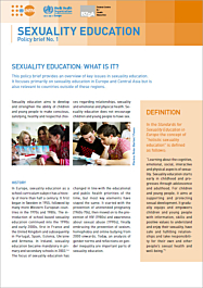 Fachheft Sexuality education - What is it? - Policy brief No. 1 (English)