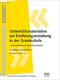 Fachheft Gesundheitsförderung KONKRET, Band 11: Unterrichtsmaterialien zur Ernährungserziehung in der Grundschule - eine bundesweite Bestandsaufnahme