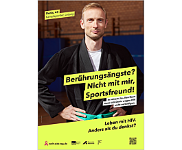 Das Bild zeigt eine Vorschau des Mediums "DIN A2-Plakat Welt-Aids-Tag »Sport«"