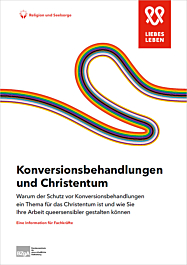 Das Bild zeigt eine Vorschau des Mediums "Factsheet »Konversionsbehandlungen und Christentum.«"