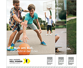 Plakat Null Alkohol - Voll Power: Plakatserie 2016