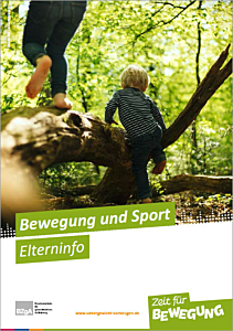 Broschüre Zeit für Bewegung "Bewegung und Sport - Elterninfo"
