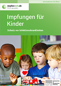 Broschüre Impfungen für Kinder - Schutz vor Infektionskrankheiten