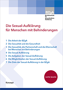 Broschüre Die Sexual-Aufklärung für Menschen mit Behinderungen - Leichte Sprache
