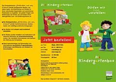 Flyer Informationsflyer Kindergartenbox „Entdecken, schauen, fühlen!“ 