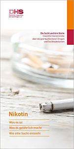 Faltblatt "Die Sucht und ihre Stoffe - Nikotin"