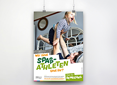 Poster Zeit für Bewegung "Spaß-Athleten"