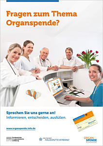 Organspende - Plakat für Arztpraxen