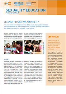 Sexuality education - What is it? - Policy brief No. 1 (English)