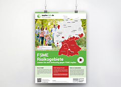 Plakat "FSME-Risikogebiete in Deutschland"