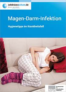 Broschüre "Magen-Darm-Infektion" Hygienetipps im Krankheitsfall