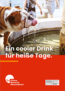 Verteilkarte Cooler Drink Klima-Mensch-Gesundheit