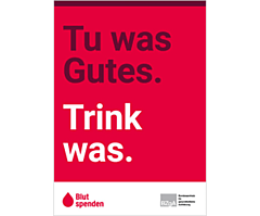 Postkarte Blut- und Plasmaspende "Tu was Gutes"
