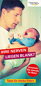 Faltblatt Schütteltrauma "Ihre Nerven liegen blank?"