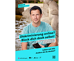 Das Bild zeigt eine Vorschau des Mediums "DIN A2-Plakat Welt-Aids-Tag »Online-Dating«"