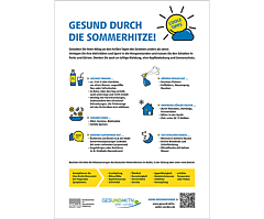 Plakat Gesund durch die Sommerhitze