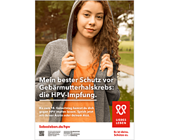 Plakat HPV-Wartezimmerplakat für junge Frauen