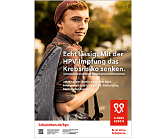 Plakat HPV-Wartezimmerplakat für junge Männer